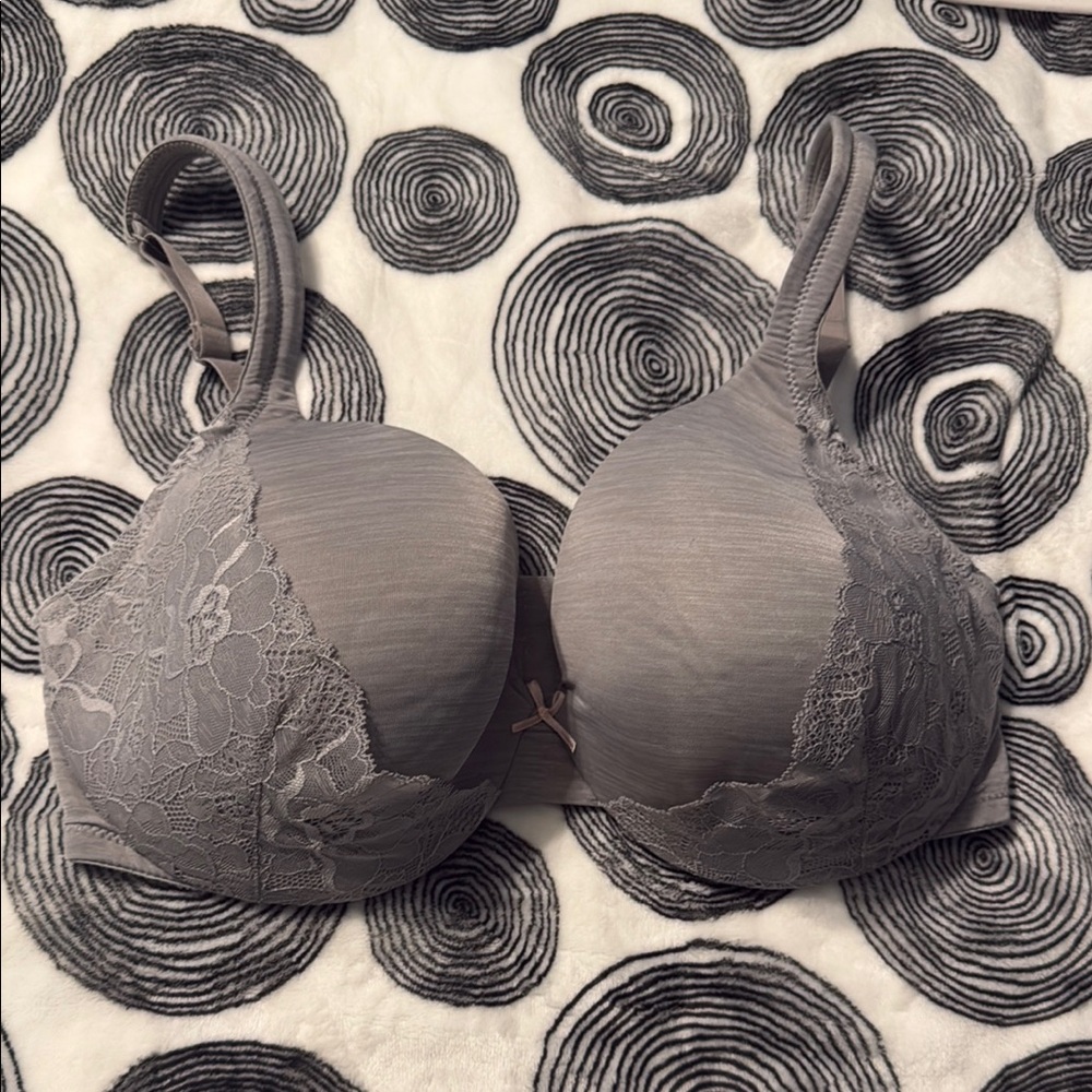 Cacique Gray Comfort Fit Bra